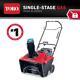 Toro Gas Snow Blower Single-stage Self Propelled With Chute Control Recoil Start
