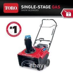 Toro Power Clear Single-Stage Snow Blower 21 212cc Self-Propelled Gas-Powered