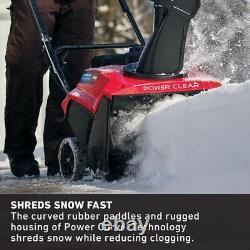 Toro Power Clear Single-Stage Snow Blower 21 212cc Self-Propelled Gas-Powered