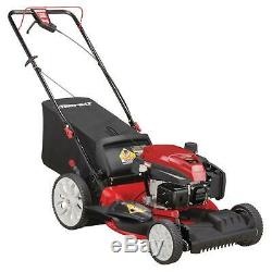 Troy-Bilt 21 in. Walk Behind Self Propelled Lawn Mower Cutting System Red Durble