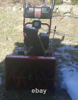 Troy-Bilt 24 in. 208 cc Two-Stage Gas Snow Blower Electric Start Self Propelled