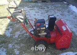 Troy-Bilt 24 in. 208 cc Two-Stage Gas Snow Blower Electric Start Self Propelled