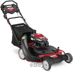 Troy-Bilt 28 in. 195 cc Gas Walk Behind Self Propelled Lawn Mower 3-in-1 Cutting