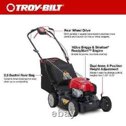 Troy-Bilt 3-in-1 Self-Propelled RWD Gas Mower 21 163cc Briggs + Stratton Engine