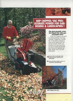 Troy-Bilt 8hp self propelled heavy duty Chipper/Vac, Gardenway Co mint condition