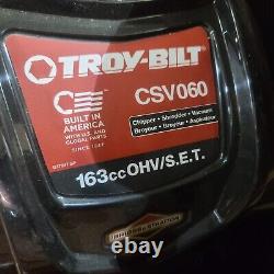 Troy-Bilt Gas-Powered Chipper Shredder Vacuum 163cc Self-Propelled Recoil Start