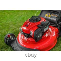 Troy-Bilt Push Lawn Mower Gas Stratton Engine 21 Walk Behind High Rear Wheels