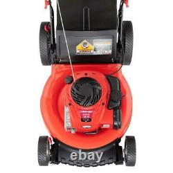 Troy-Bilt Push Lawn Mower High Rear Wheels Gas Walk Behind 21-Inch 140-CC