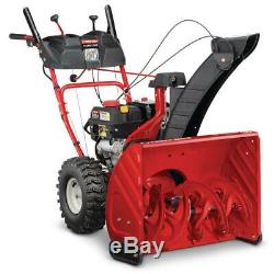 Troy-Bilt Self Propelled Gas Snow Blower with Electric Start 26 in Clearing Path