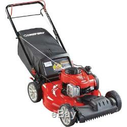 Troy-Bilt Self Propelled Lawn Mower Adjustable Cutting Height Bagger Gas Powered