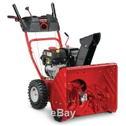 Troy-Bilt Two-Stage Gas Snow Blower Electric Start Self Propelled 24 in. 208 cc