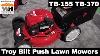 Troybilt Tb115 Tb370 Walk Behind Push And Self Propelled Lawn Mowers Weekend Handyman
