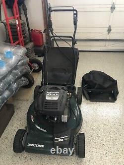 Used gas powered, self-propelled lawn mower, 6.0 hp, 22 rear discharge rotary