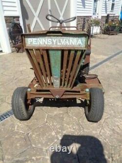 Vintage Pennsylvania Panzer Meteor 1107 Garden Tractor. Runs & Drives