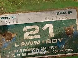 Vtg 1978 LAWN-BOY ENGINE PLATE MOUNT 21 SELF PROPELLED LAWN MOWER MODEL 8270