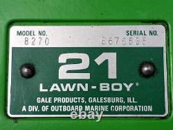 Vtg 1978 LAWN-BOY MOWER DECK 21 SELF PROPELLED LAWN MOWER MODEL 8270 NO CRACKS