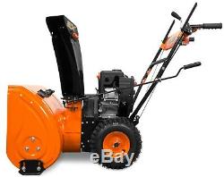 WEN SB24E 24 212cc Two-Stage Self-Propelled Gas Snow Blower with Electric Start