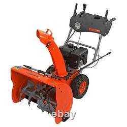 YARDMAX 212CC Two Stage Self Propelled Gas Snow Blower WithPUSHBUTTON electric 26