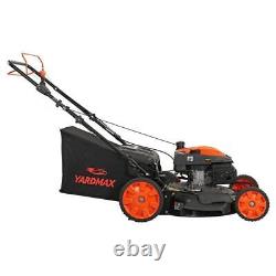 YARDMAX 3-in-1 Self Propelled Mower 22 201cc 6-Speed RWD Gas-Powered withBagger