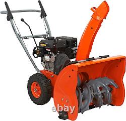 YB6270 24 In. 212Cc Two-Stage Self-Propelled Gas Snow Blower with Push-Button El