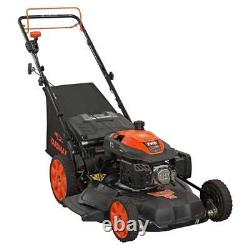 YG2860 22 201cc High-Wheel RWD 3-In-1 Gas Walk Behind Lawn Mower 6 Speed CVT