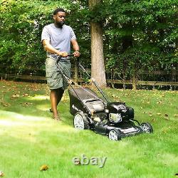Yard Force Self Propelled 3-in-1 Gas Powered Push Lawn Mower with 22 Steel Deck