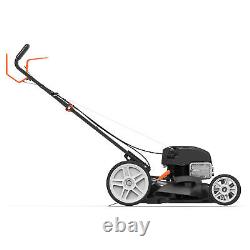 Yard Force Self Propelled 3-in-1 Gas Powered Push Lawn Mower with 22 Steel Deck