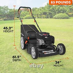 Yard Force Self Propelled 3-in-1 Gas Push Lawn Mower with22 Steel Deck (Open Box)