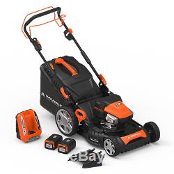 Yard Force YF120vRX (22) 120-Volt Lithium-Ion Cordless Self-Propelled Lawn M