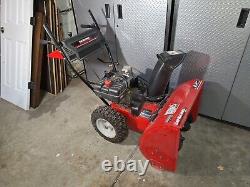 Yard Machines 26 Self-propelled Gas Snow Thrower with Push-button Elec. Start