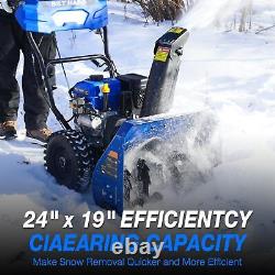 BILT HARD Souffleur de Neige à Essence, 24 Pouces, Auto-Propulsé à 2 Étapes, Moteur de 212cc