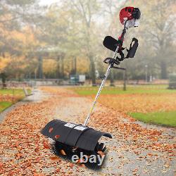 Balayeuse à main à essence 52CC pour allée, gazon artificiel et nettoyage de la neige