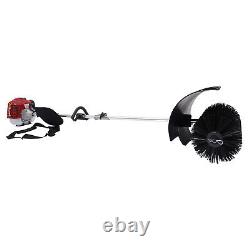 Balayeuse à main à essence 52CC pour allée, gazon artificiel et nettoyage de la neige
