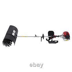 Balayeuse à main à essence 52CC pour allée, gazon artificiel et nettoyage de la neige