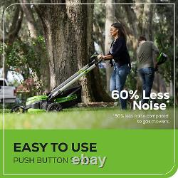 Greenworks 60V 25 Tondeuse sans fil (Autopropulsée) Lumières LED + Aluminium H