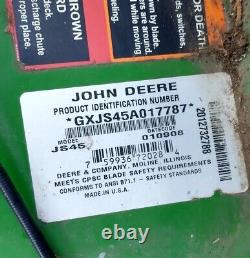 John Deere JS45 Tondeuse Autoportée à Rayon de Braquage Zéro avec Poignée Complète et Câbles