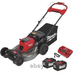 Milwaukee M18 FUEL Tondeuse à gazon sans fil à batterie double autoportée Kit, 21 pouces