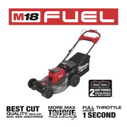 Milwaukee M18 FUEL Tondeuse à gazon sans fil à batterie double autoportée Kit, 21 pouces