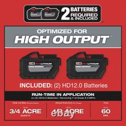 Milwaukee M18 FUEL Tondeuse à gazon sans fil à batterie double autoportée Kit, 21 pouces