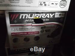 Murray 21 Gas Autopropulsés Tondeuse Éjection Latérale / Arrière Sac De Ramassage Local