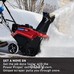 Souffleur de neige à essence Toro à une étape auto-propulsé avec contrôle de la goulotte et démarrage par rappel