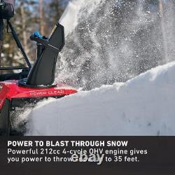 Souffleuse à neige Toro à essence commerciale à une étape, à propulsion automatique à roue en plastique.
