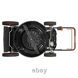 Tondeuse à gaz auto-propulsée YARDMAX 3-en-1 22 pouces 201cc 6 vitesses CVT grandes roues FWD