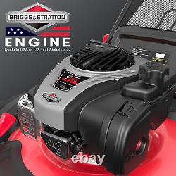 Tondeuse à gaz autoportée Powersmart, 22 pouces, 140 cc Briggs et Stratton E55