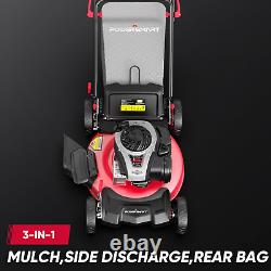 Tondeuse à gaz autoportée Powersmart, 22 pouces, 140 cc Briggs et Stratton E55