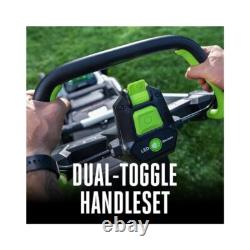 Tondeuse à gazon auto-propulsée, système à double bascule, contrôle de vitesse réglable