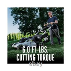 Tondeuse à gazon auto-propulsée, système à double bascule, contrôle de vitesse réglable
