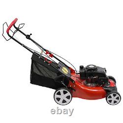 Tondeuse à gazon autoportée à essence à roues avant motrices de 140 cc et de 20,5 po, neuve, avec une capacité de 1,6 L.