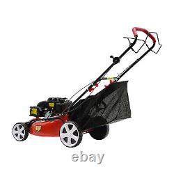 Tondeuse à gazon autopropulsée à essence à roues hautes de 20,5 pouces et 140 cc, 1,6 L, fabriquée aux États-Unis.