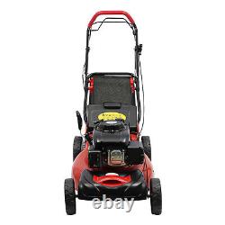 Tondeuse à gazon autopropulsée à essence à roues hautes de 20,5 pouces et 140 cc, 1,6 L, fabriquée aux États-Unis.